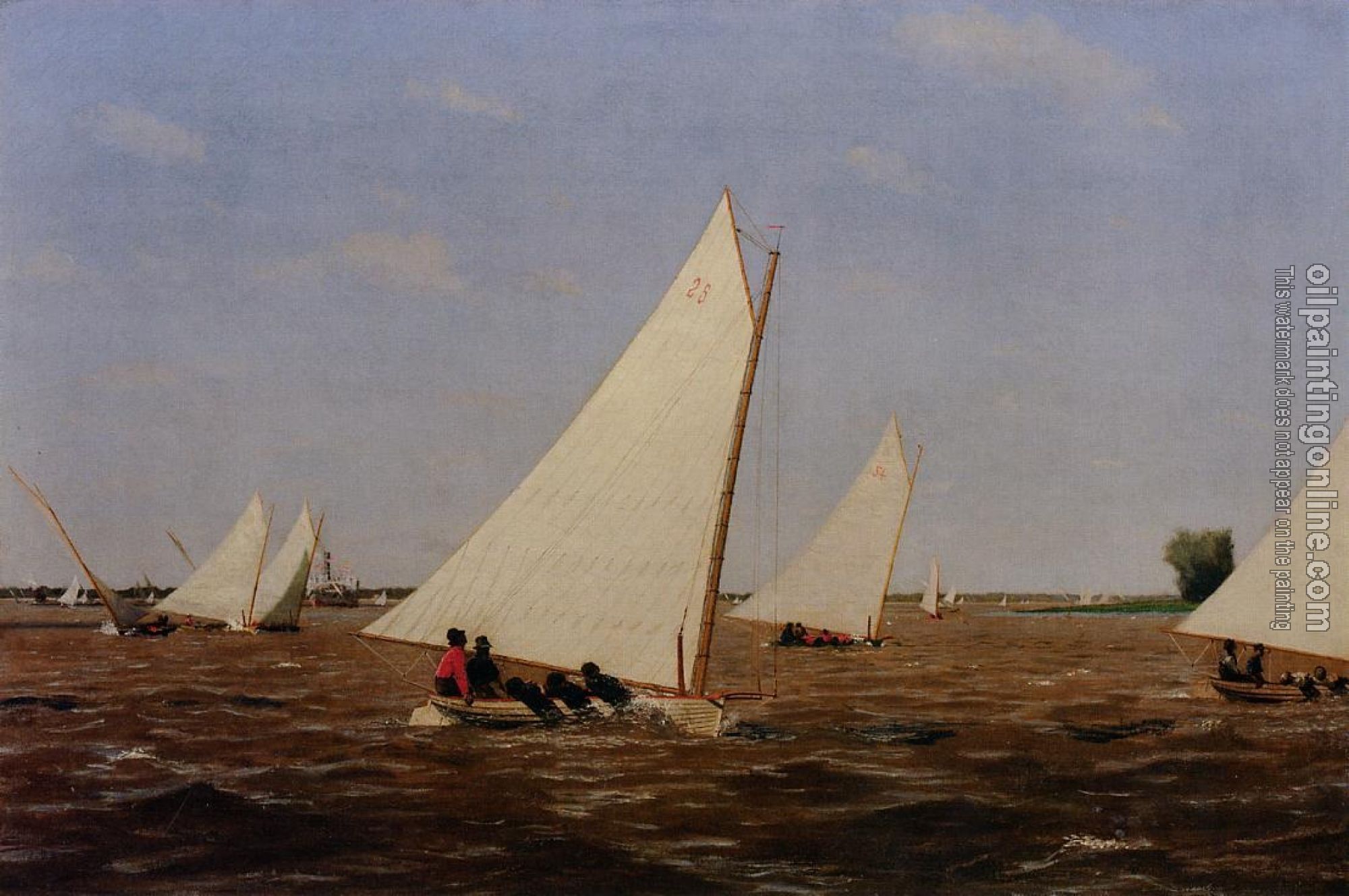 Eakins, Thomas - Sailboats Racing on the Delaware